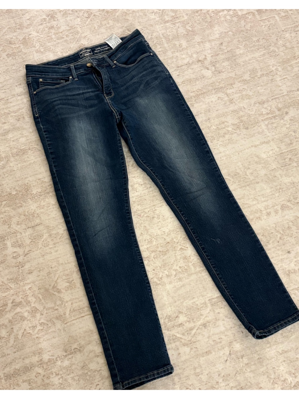 Signature by Levi Strauss Women's Dark Blue Skinny Jeans